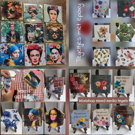 Workshop tegeltjes versieren